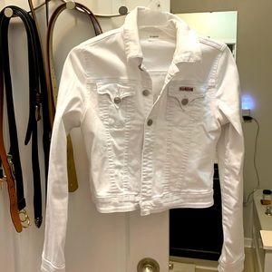 Hudson white jean jacket Small